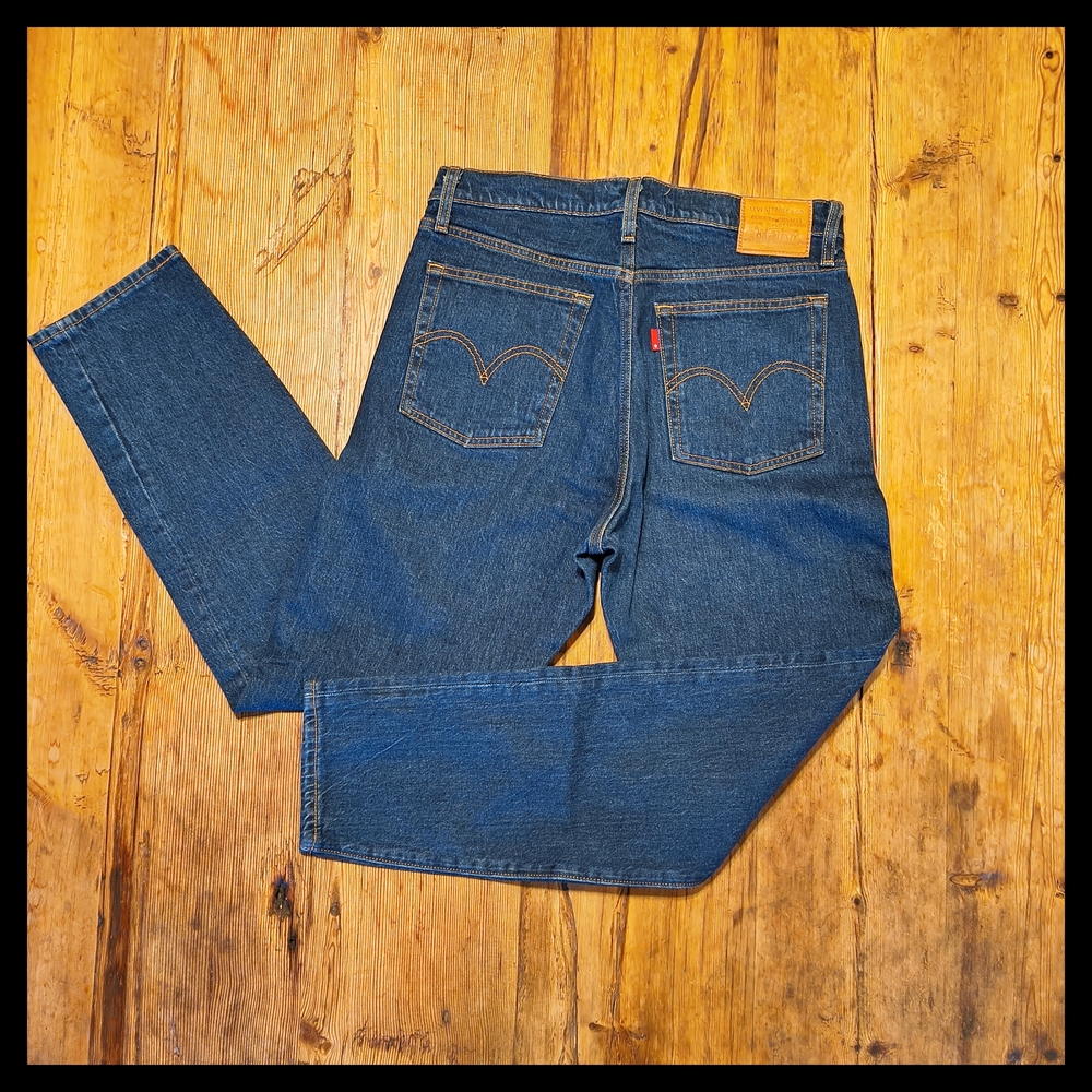 🆕 Levi's High Waisted Straight Wedgie Blue Jeans Size 29 NWT